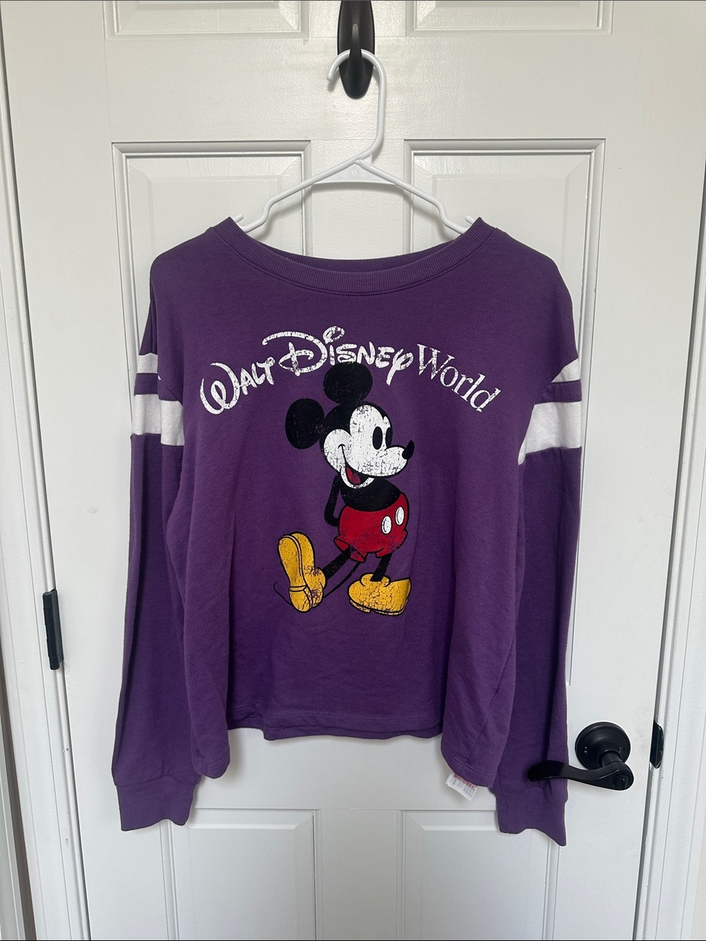 Authentic Disney Parks Mickey Mouse Purple Spirit Jersey Style Top XL